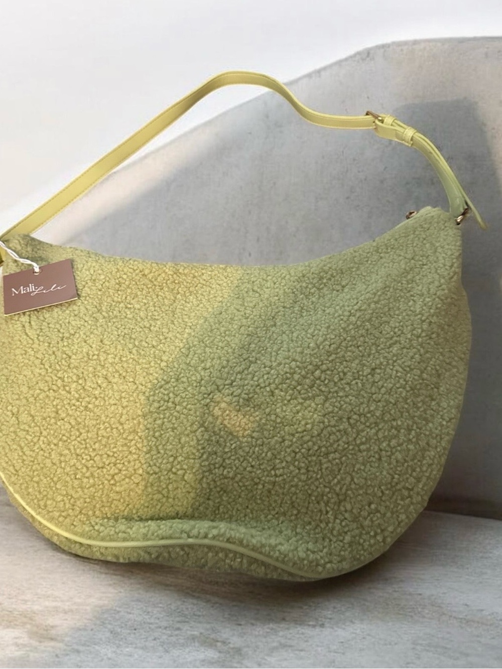 Mali lili Lemon Sherpa Shoulder Bag